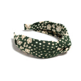 Knotted Flower Print Headband - Greige Goods