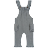 Greige Baby Ruffle Denim Overall - Greige Goods